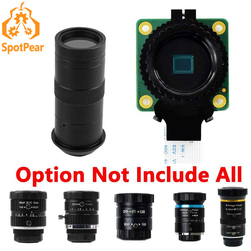Raspberry Pi HQ กล้องคุณภาพสูง - Raspberry Pi Hq Camera Microscope Lens บทวิจารณ์และราคา